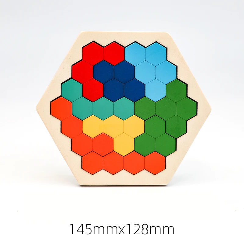Wooden Puzzle Block Set