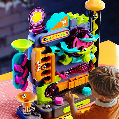 Wooden Marble Run Set