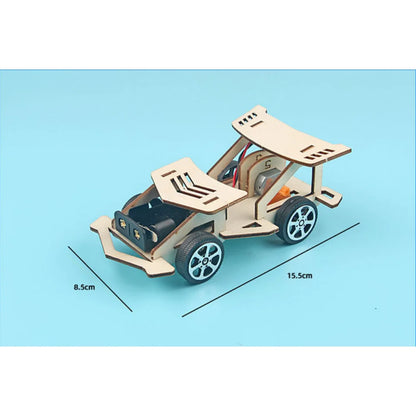 Wooden Electric Car Model Kit