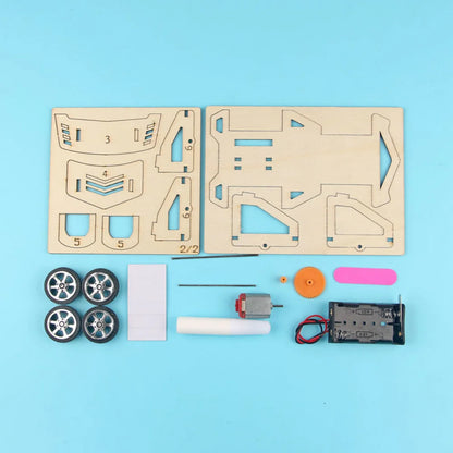 Wooden Electric Car Model Kit