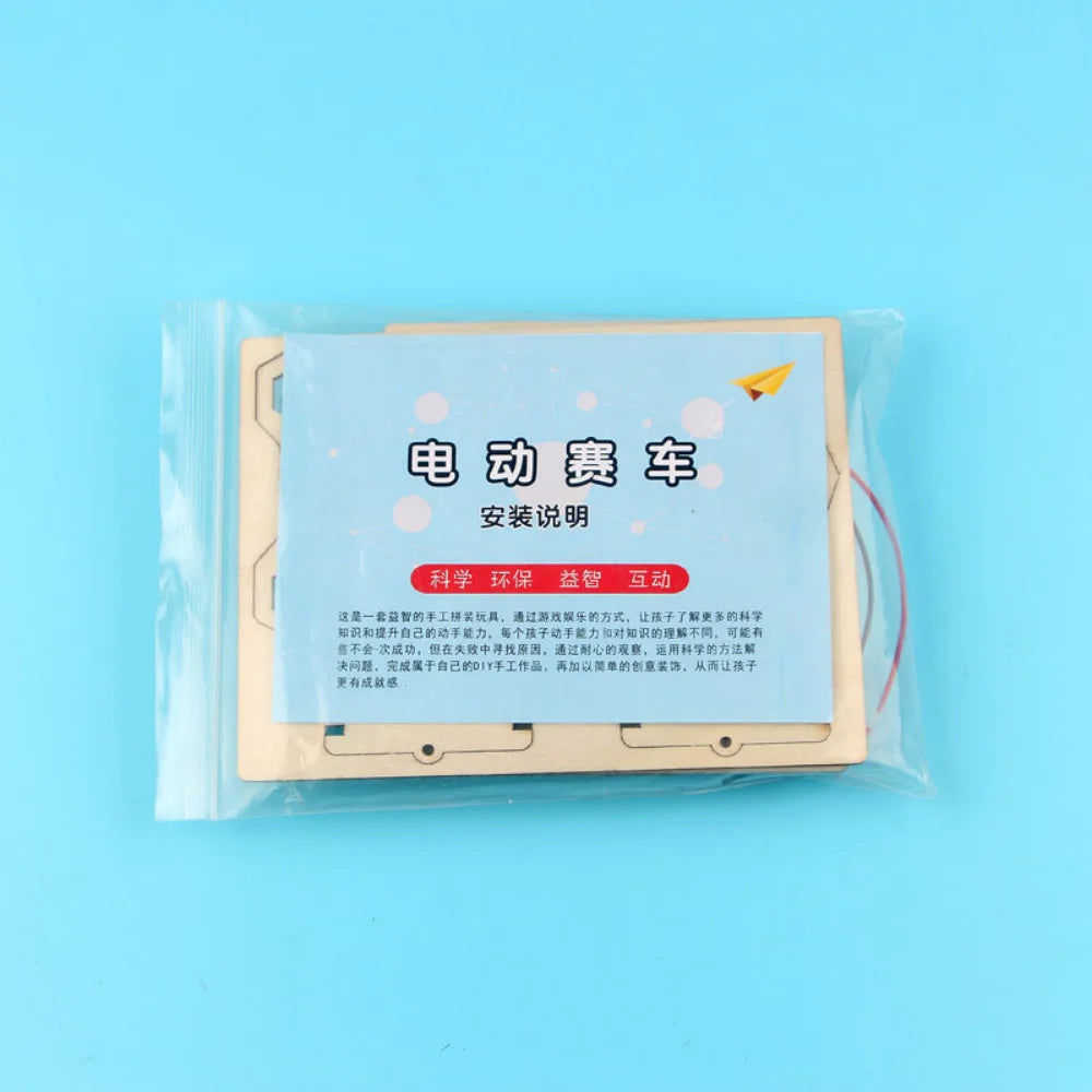 Wooden Electric Car Model Kit