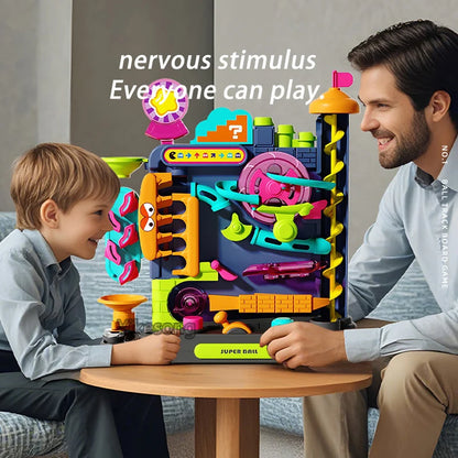 Wooden Marble Run Set