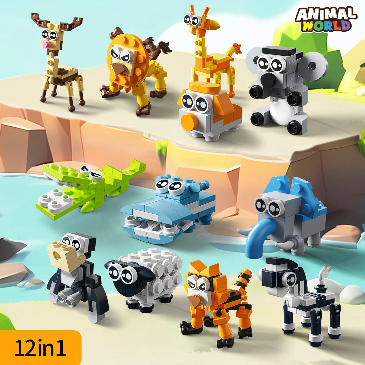 Animal Blocks Learning Set