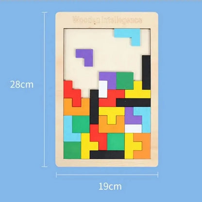 Wooden Puzzle Block Set